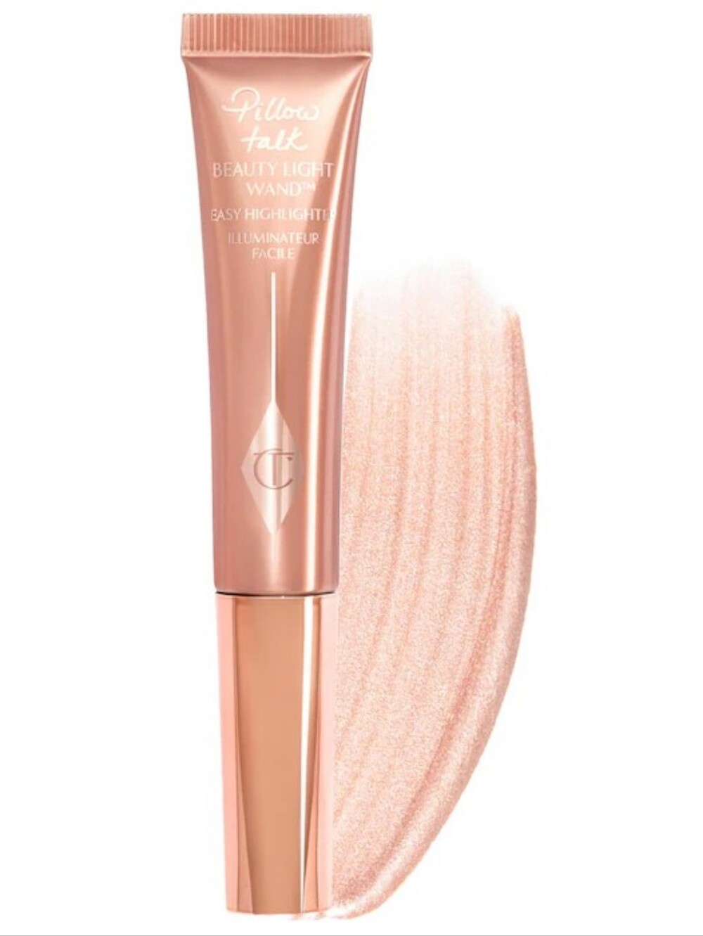 New Charlotte Tilbury Highlighter Light Wand Pillow Talk Rose Gold Makeup